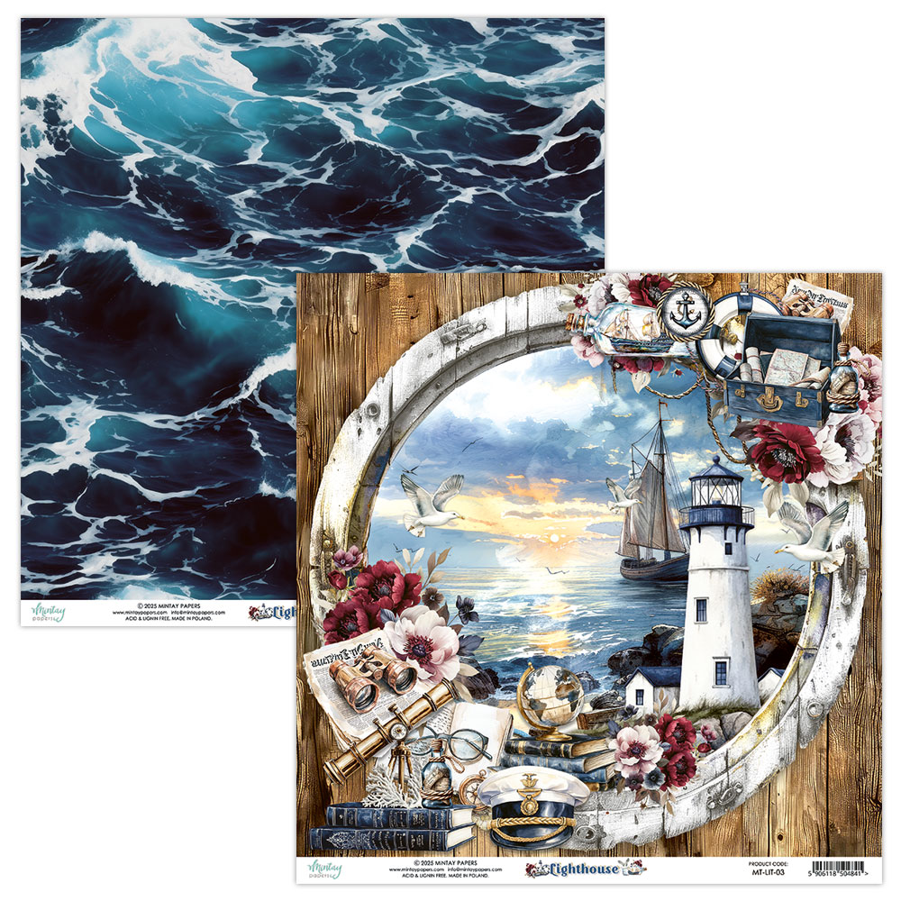 MT-LIT-07 LIGHTHOUSE - paper set 30.5x30.5cm