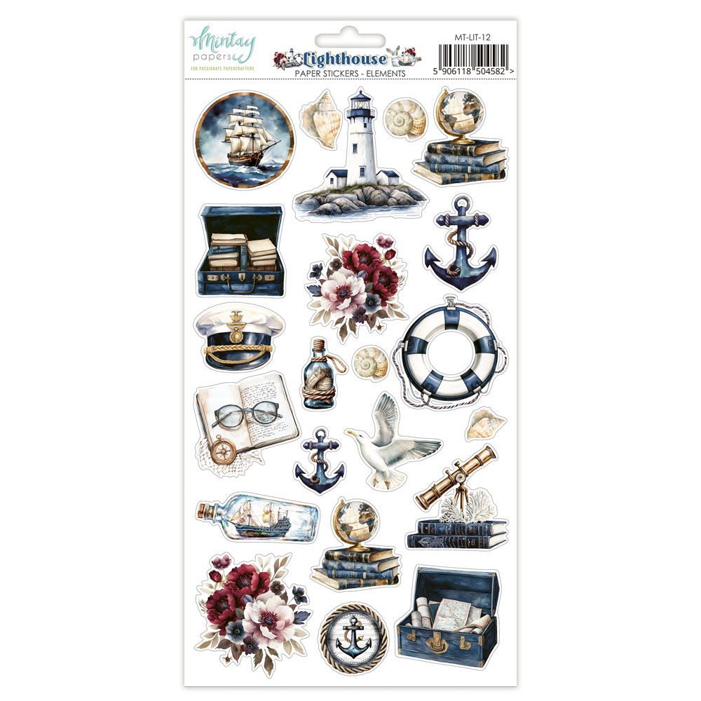 MT-LIT-12 LIGHTHOUSE Paper stickers - elements - MINTAY