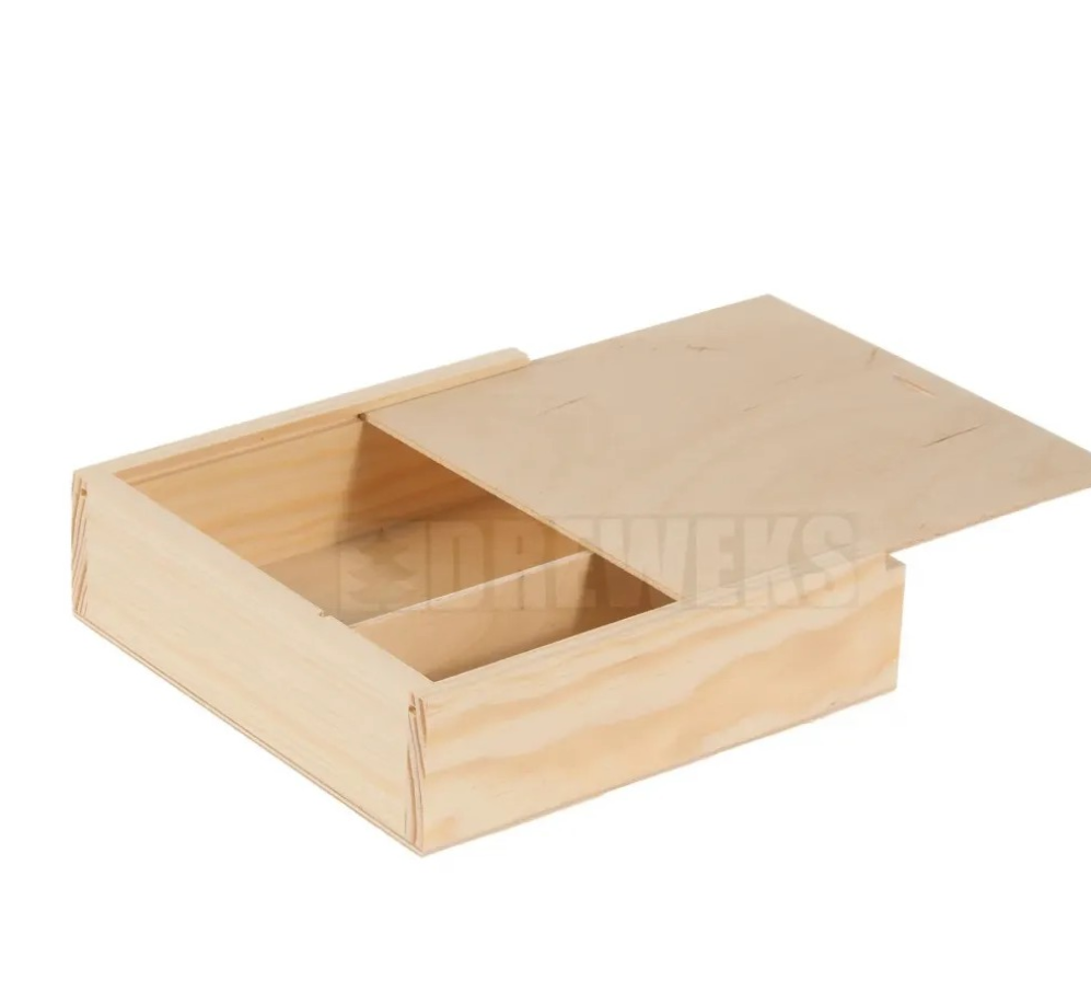 PZ300 Wooden zipped container for photos, cards