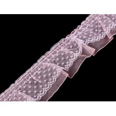 550100-2  Lace Ruffle Trimming, Double, width 40 mm 
