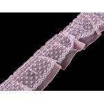 550100-2 Lace Ruffle Trimming, Double, width 40 mm