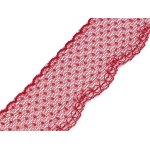 550166 Koronka syntetyczna szerokość 60 mm 1 biały - 1m
