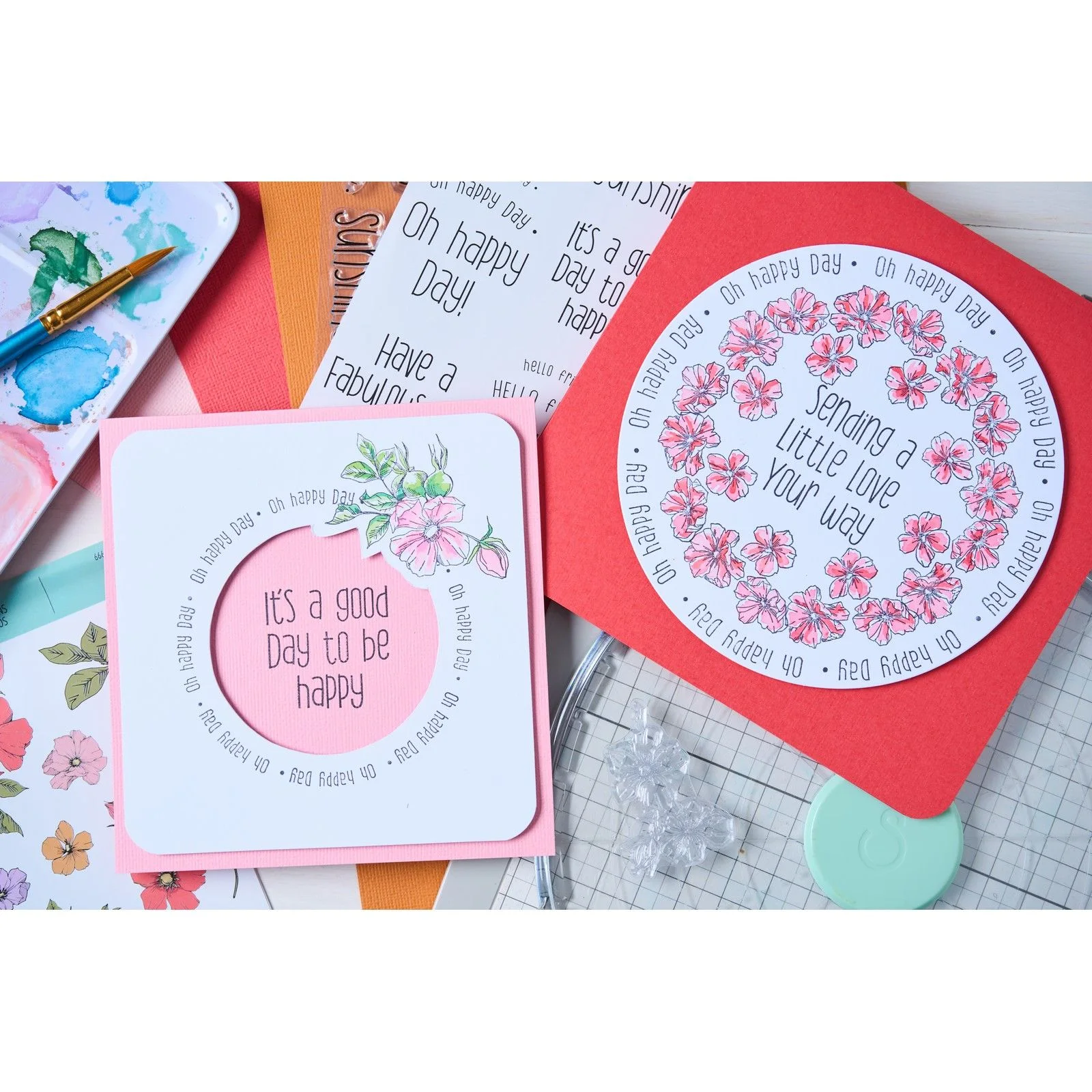 666870 Sizzix • Clear Stamps Set 13pcs Wildflower Botanicals