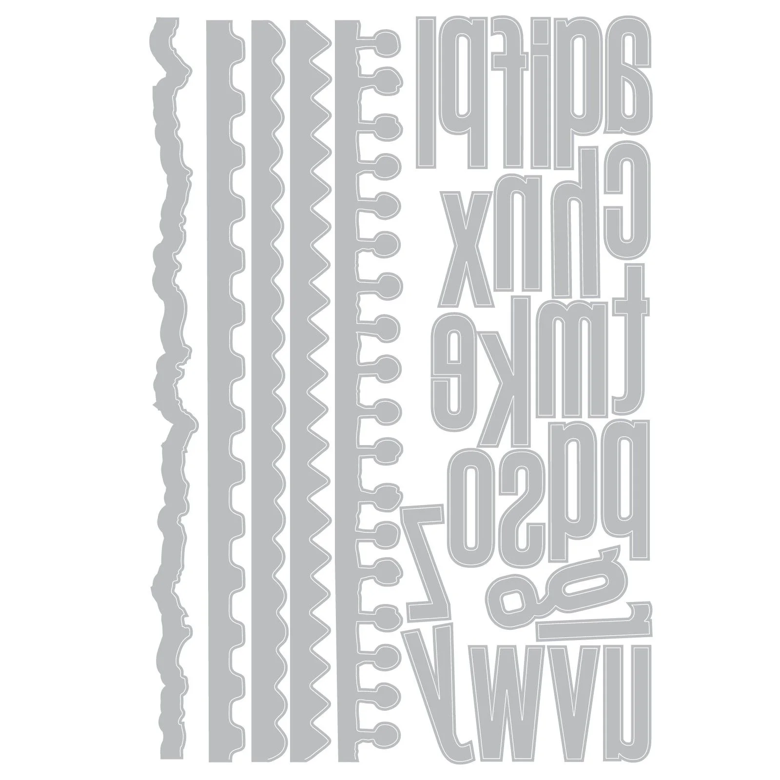 666873 Cutting dies Sizzix • Thinlits 31pcs Die Set Vault Edges by Tim Holtz