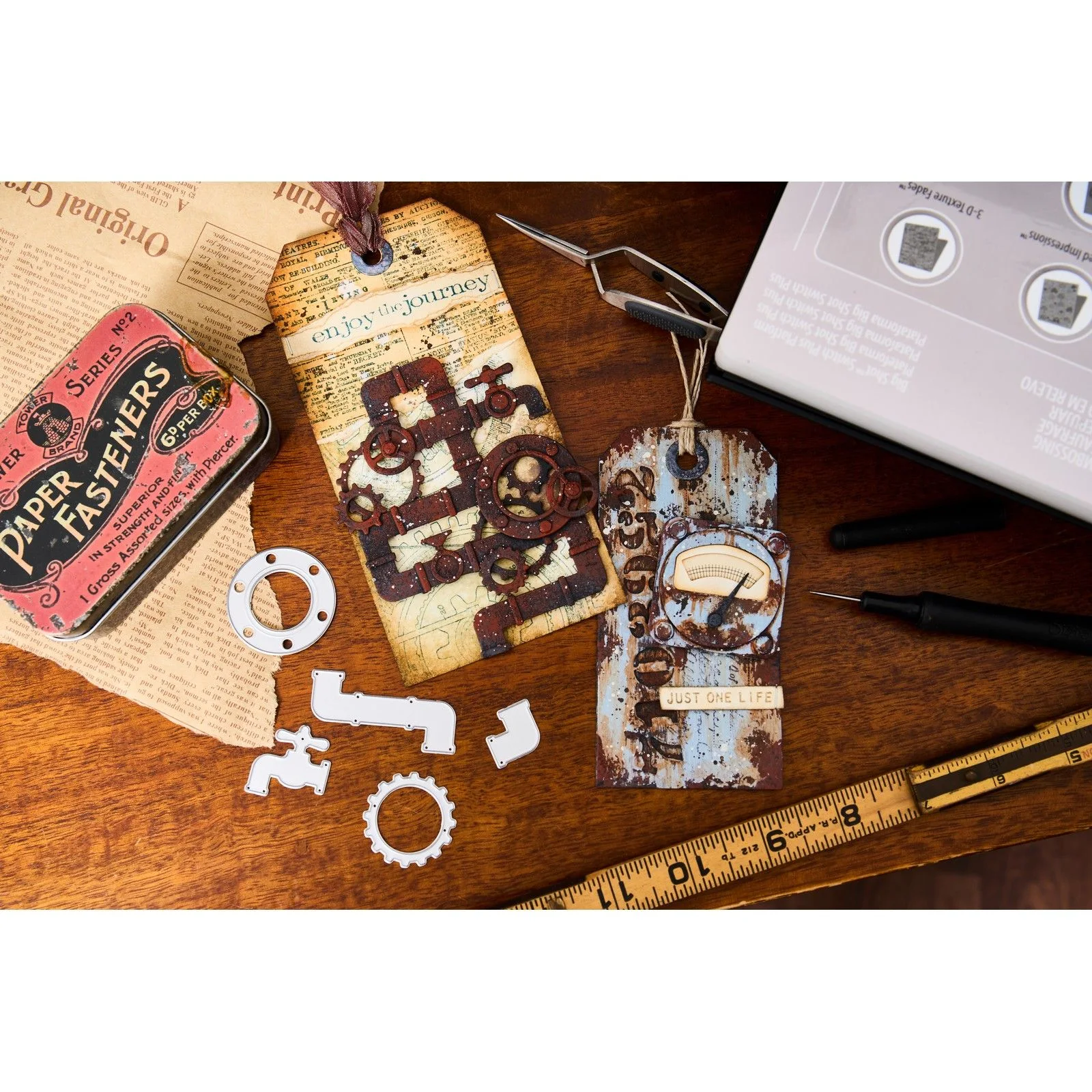 666874 Cutting dies Sizzix • Thinlits 37pcs Die Set Vault Industrial by Tim Holtz
