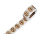 880391-1 Handmade with love Round Gift Tag Stickers Ø25 mm