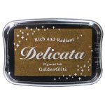 DE-191  Tsukineko • Delicata Pigment Ink 9x6cm Golden Glitz 
