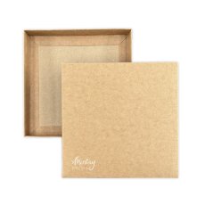 MT-BASIC-B02 Box 16 cm x 16 cm x 3 cm.- KRAFT, 3 pcs.
