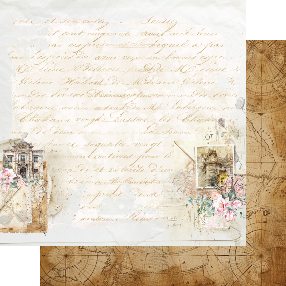 AA-MFTT-12 Alchemy of Art - 6x6'' - A SET OF PAPERS Memories from the trip