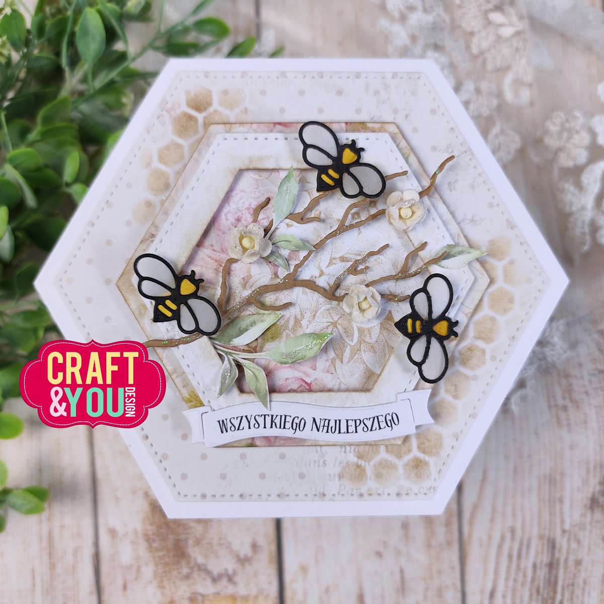 CW342 Cutting Die - Bee Honey Set - Craft&You Design