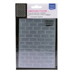 100605-008 Vaessen Creative • Embossing Folder 10,7x14,6cm-Brick Wall