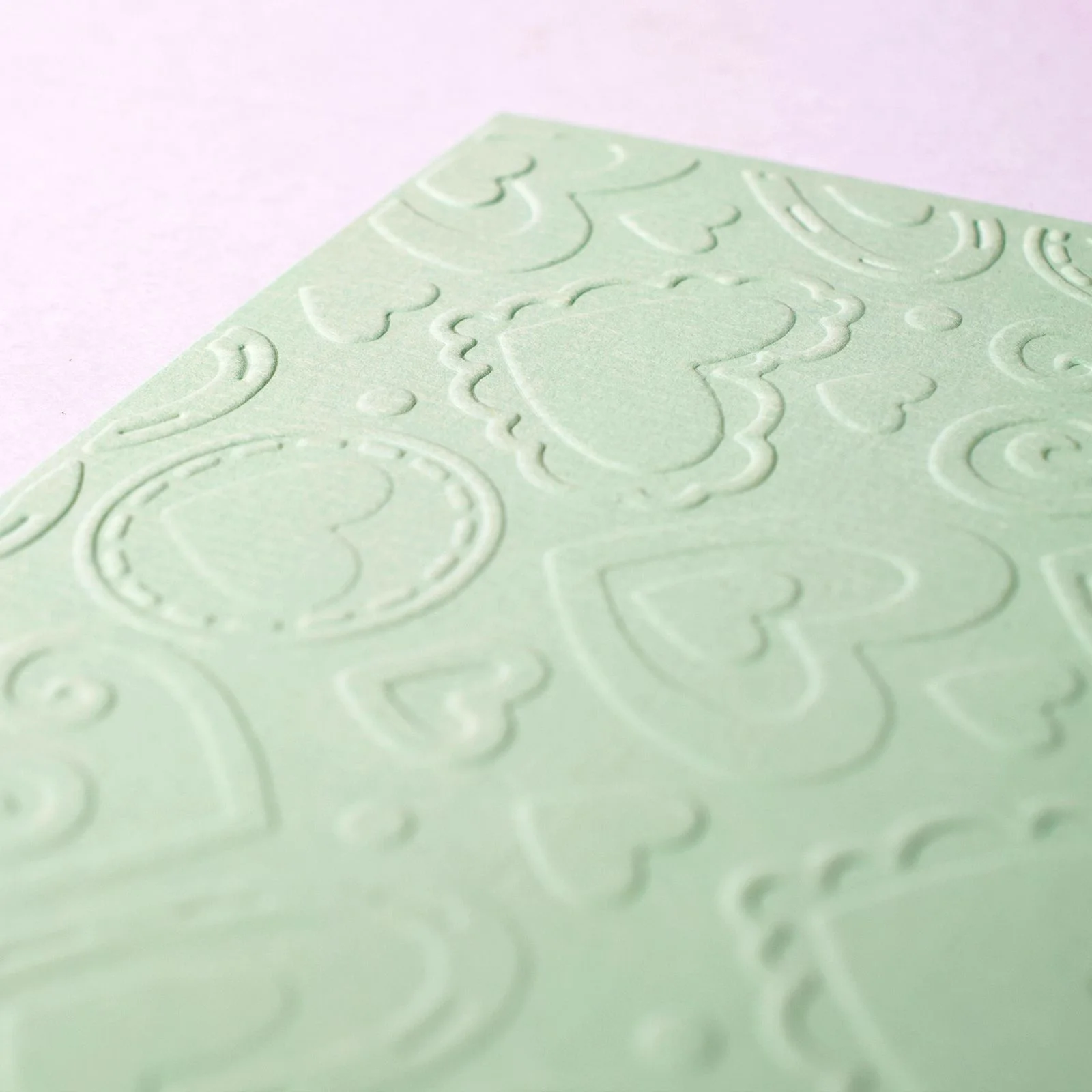 100605-010 Vaessen Creative • Embossing Folder 10,7x14,6cm-Layered Hearts