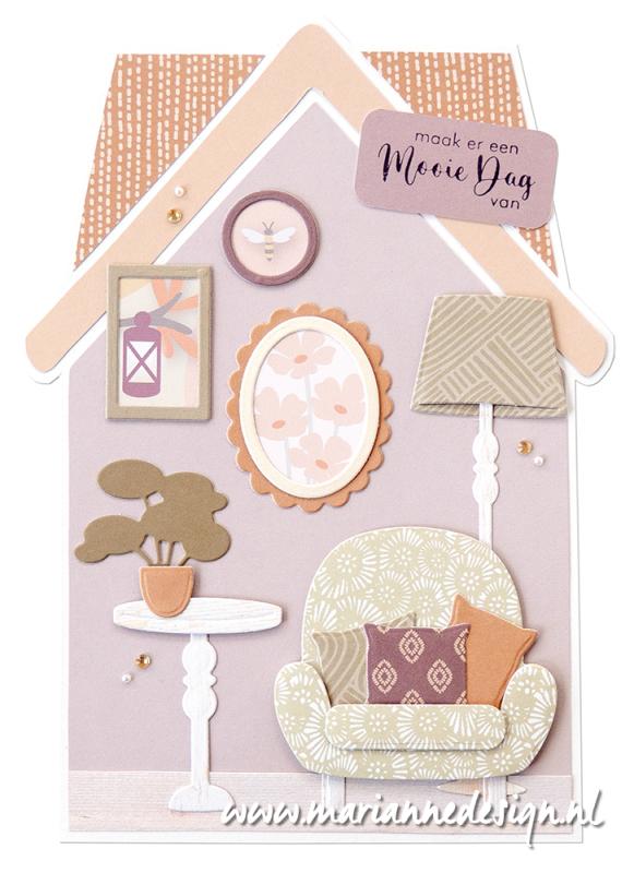 AK0098 one side paper - Marianne Design - Frames Pictures by Marleen