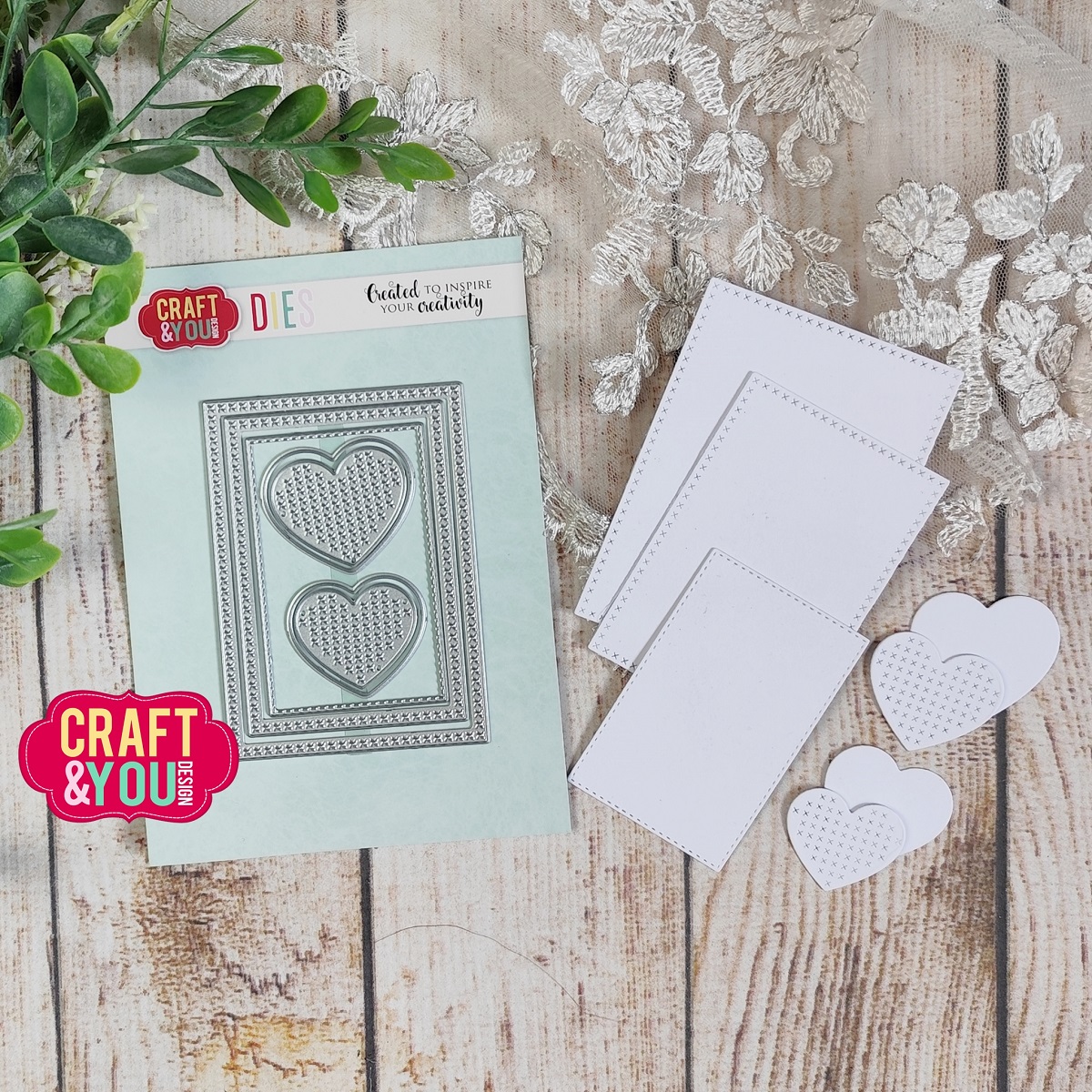 CW345 Cutting Die - ATC Cross Stiches - Craft&You Design