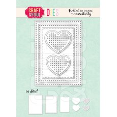 CW345 Cutting Die -  ATC Cross Stiches - Craft&You Design