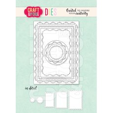 CW346 Cutting Die - ATC Decorative Stiches  - Craft&You Design