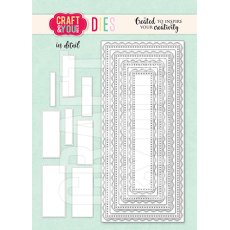 CW347 Cutting Die - DL Base Decorative Stiches  - Craft&You Design
