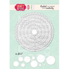 CW348 Cutting Die -Circles Base Decorative Stiches- Craft&You Design