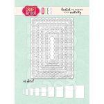 CW349 Cutting Die -Rectangles Base Decorative Stiches - Craft&You Design