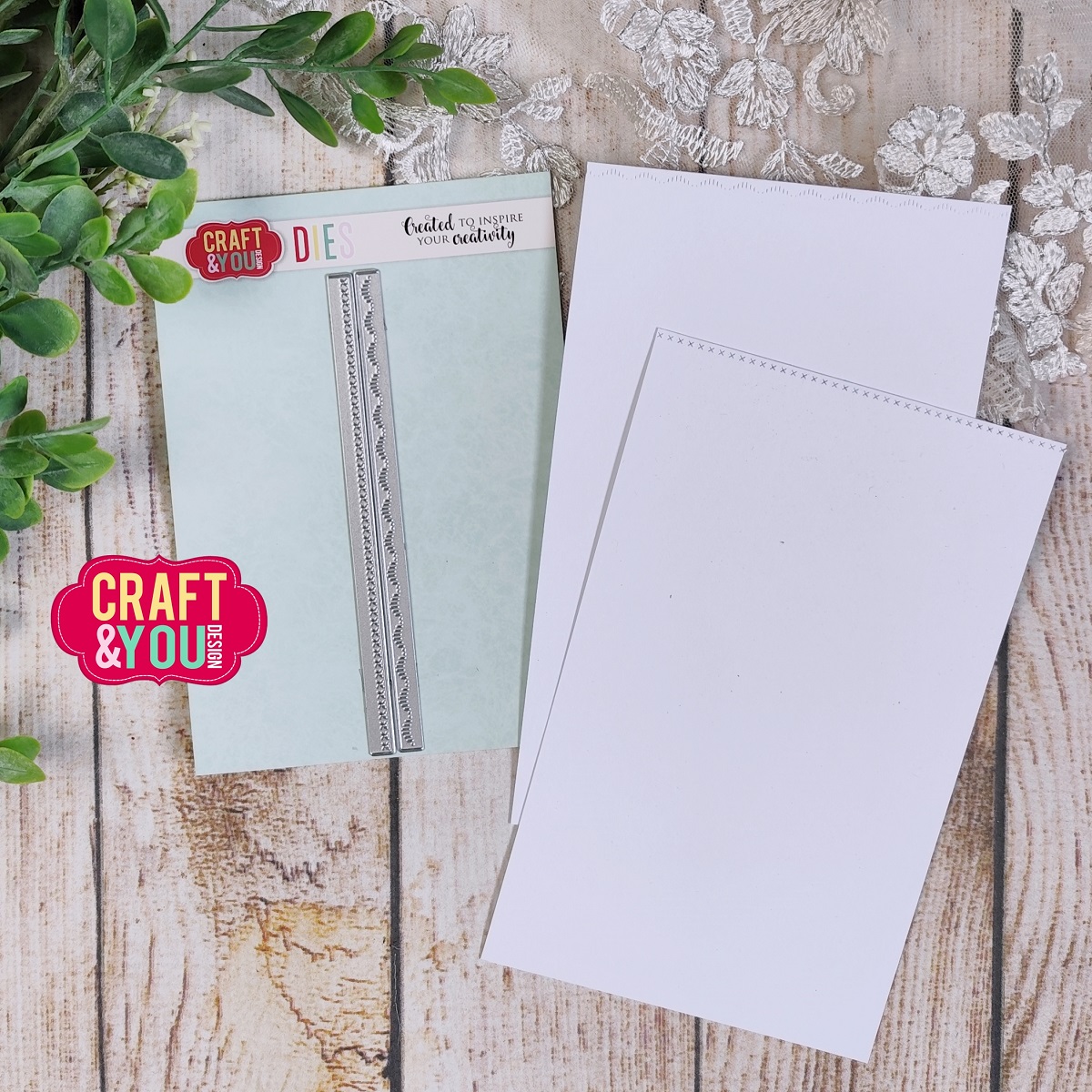 CW350 Cutting Die - Small Borders Decorative Stiches- Craft&You Design