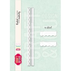 CW350 Cutting Die - Small Borders Decorative Stiches- Craft&You Design