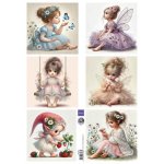 FB2501 one side paper A4 Marianne Design-Sweet Fairies - by Fairybells