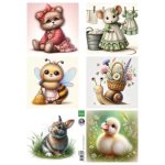 FB2502 one side paper A4 Marianne Design-Cute Animals - by Fairybells