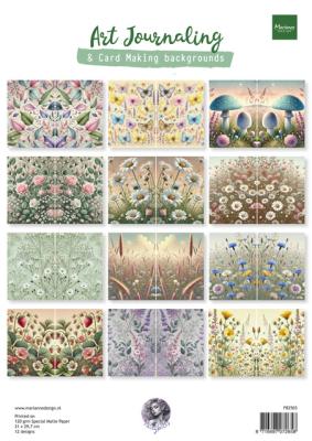 FB2503 12 x one side paper A4 Marianne Design-Art Journaling set - by Fairybells