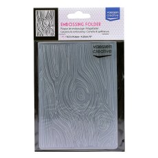 100605-011 Vaessen Creative • Embossing Folder 10,7x14,6cm-Wood Grain