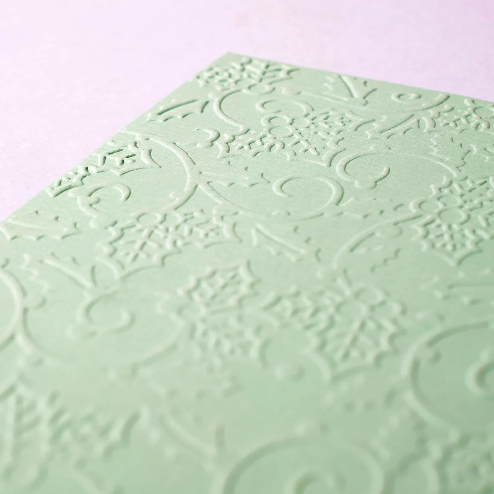 100605-026 Vaessen Creative • Embossing Folder 10,7x14,6cm- Holly