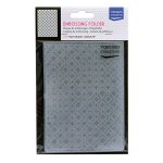 100605-027 Vaessen Creative • Embossing Folder 10,7x14,6cm-Intersecting Circles