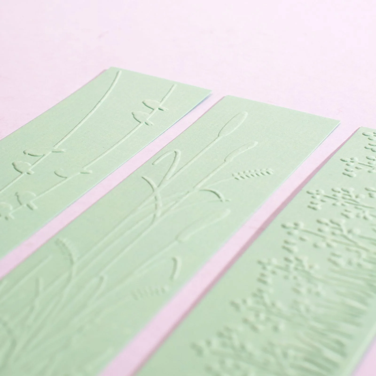 100606-011 Vaessen Creative • Embossing Folder 3 pcs- Nature Border Set