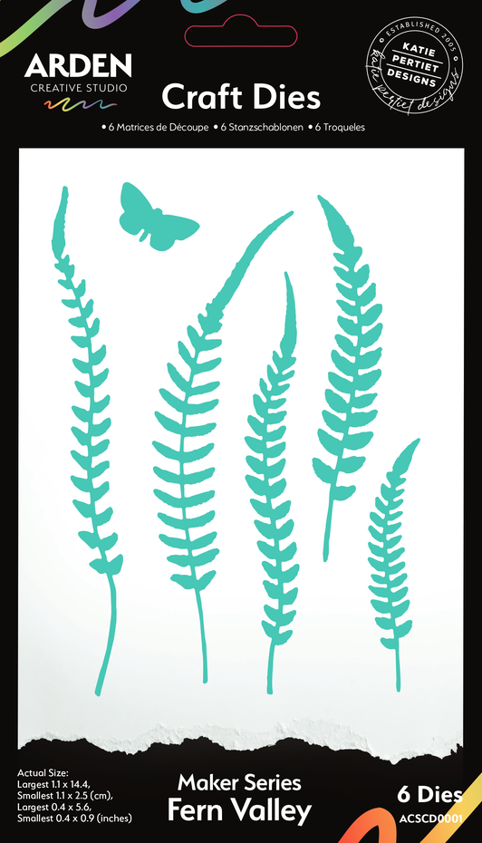 ACSCD0001 Maker Series Craft Dies - Fern Valley (6pcs)