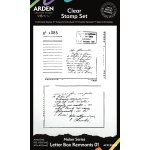 ACSCS0003 Maker Series 4x6 Inch Clear Stamp Set - Letter Box Remnants 01 (7pcs) 