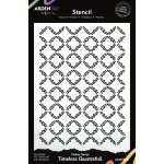 ACSST0001 Maker Series 6x8 Inch Stencil - Timeless Quatrefoil 