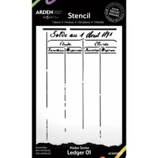 ACSST0006 Maker Series 4x6 Inch Stencil - Maker Series -Ledger 01