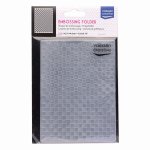 100605-184 Vaessen Creative • Embossing Folder 10,7x14,6cm- Checkered