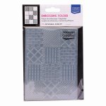 100605-211 Vaessen Creative • Embossing Folder 10,7x14,6cm- Patchwork