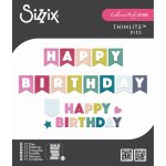 666833   Sizzix • Thinlits Die Set 17pcs Birthday Bunting by Catherine Pooler