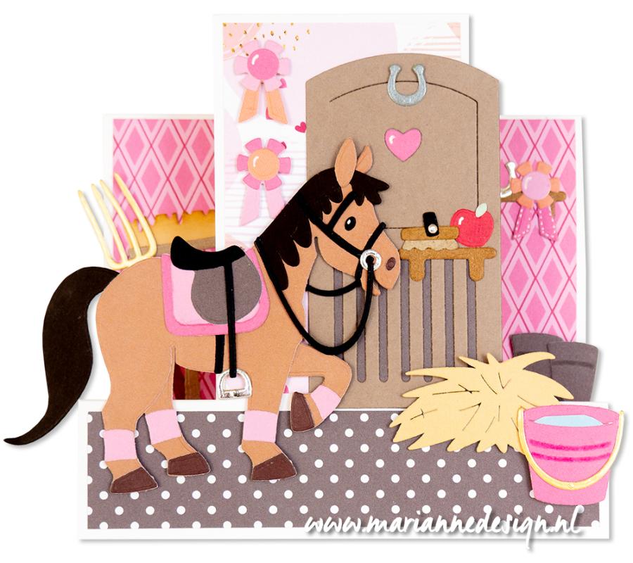 COL1568 Dies Marianne Design Collectables -Eline's Horses