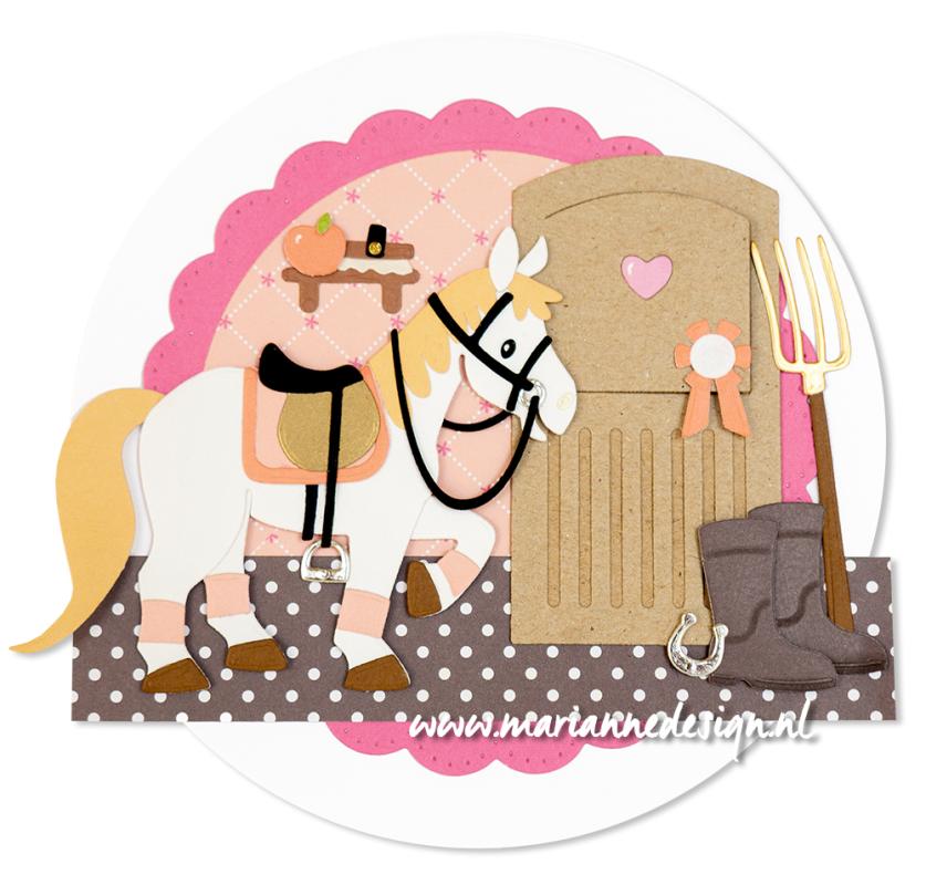 COL1568 Dies Marianne Design Collectables -Eline's Horses
