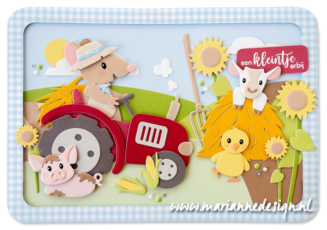 COL1570 Dies Marianne Design Collectables -Eline's Goat family