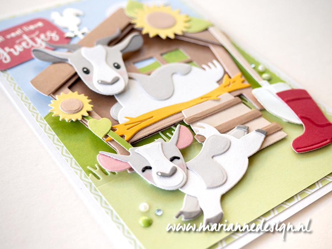 COL1570 Dies Marianne Design Collectables -Eline's Goat family