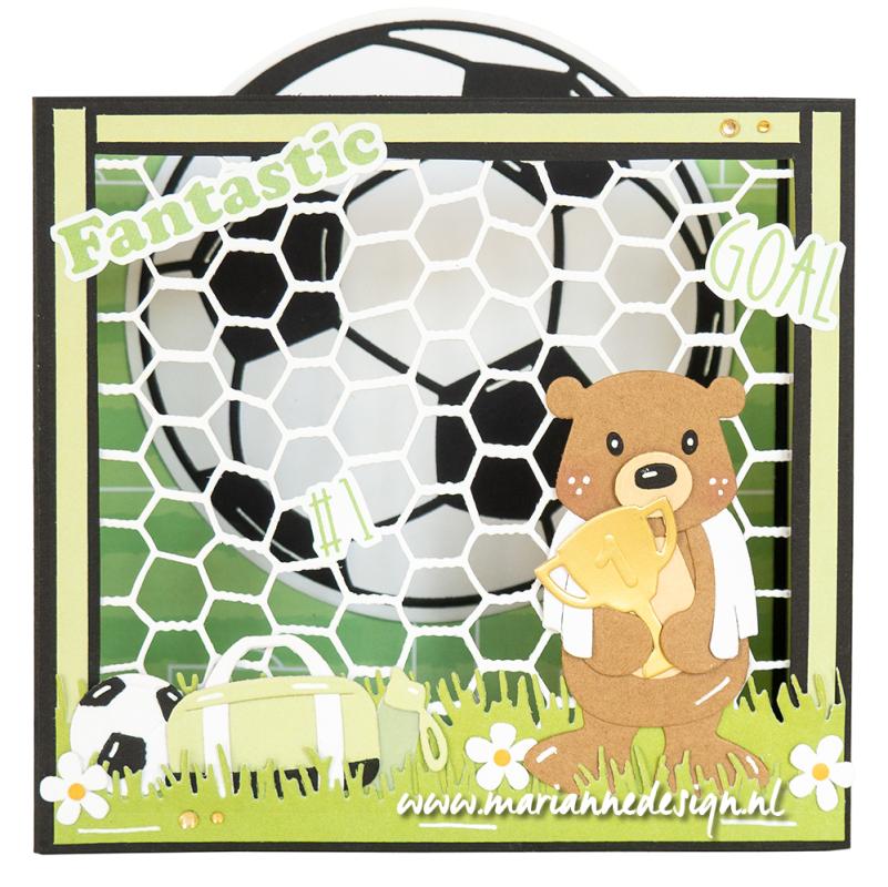 CR1691 Metal Die Marianne Design - CrafTables -Soccer ball