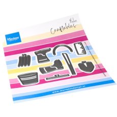 CR1693 Metal Die Marianne Design - CrafTables - Farm tools by Marleen