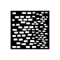 KSTDS44 Stamperia Silent Sea Village Thick Stencil 12x12cm Bricks Pattern