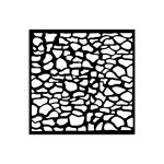 KSTDS45 Stamperia Silent Sea Village Thick Stencil 12x12cm Stones Pattern
