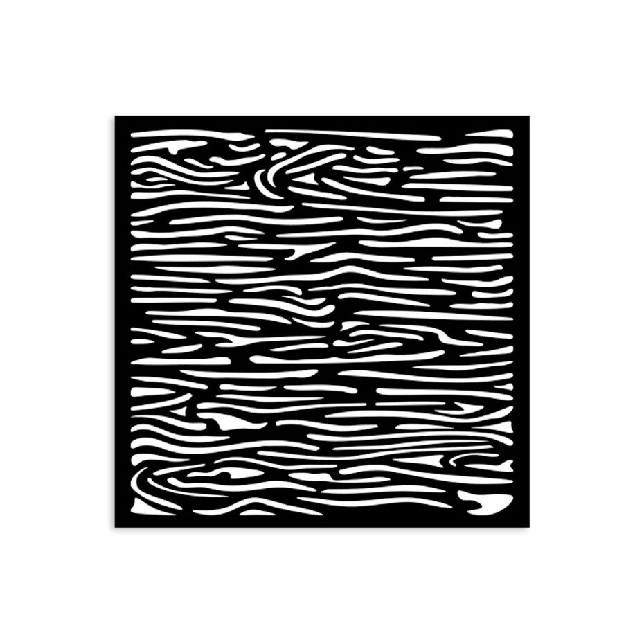 KSTDS46 Stamperia Silent Sea Village Thick Stencil 12x12cm Wood Pattern