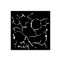KSTDS47 Stamperia Silent Sea Village Thick Stencil 12x12cm Crackle Pattern