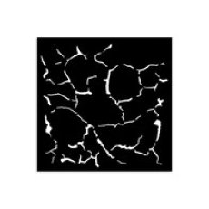 KSTDS47 Stamperia Silent Sea Village Thick Stencil 12x12cm Crackle Pattern